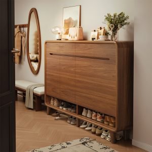 Wall-mounted shoe rack